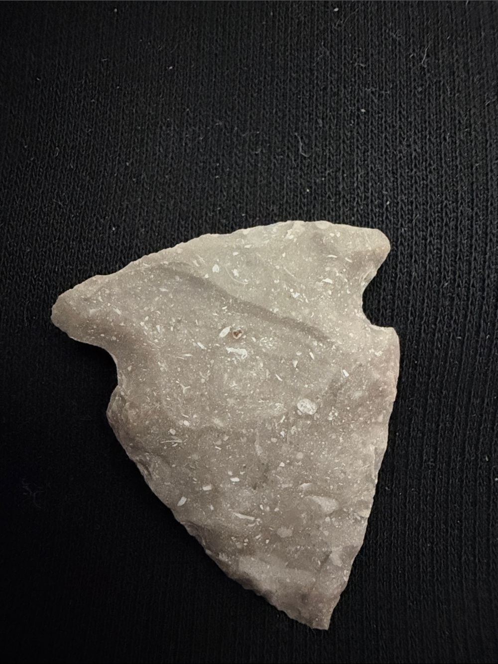 Native American Indigenous style stone arrowhead, sharp edges
